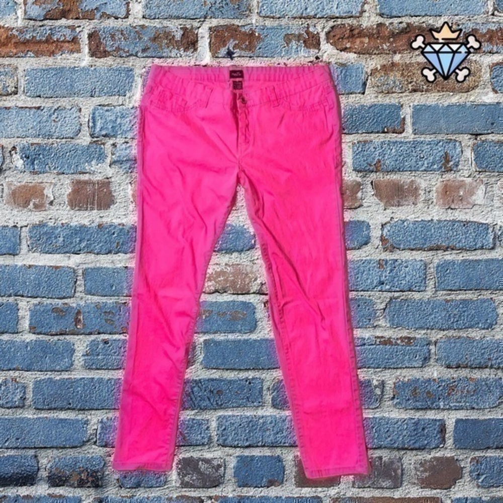RUE 21 HIGHLIGHTER  PINK SKINNY JEANS SIZE 13 JUNIORS BARBIECORE STREETWEAR